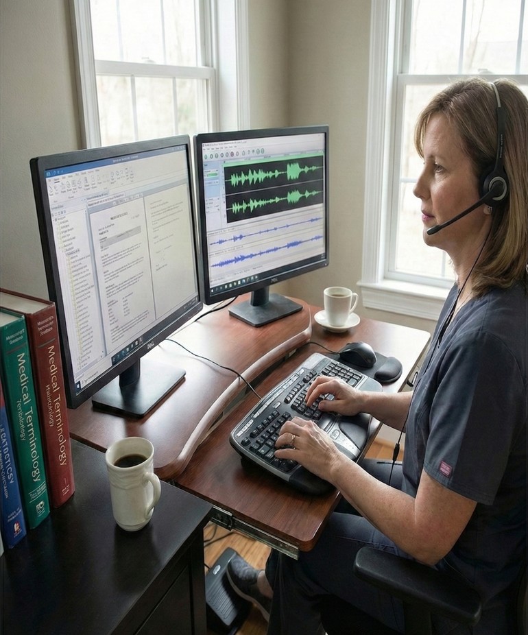 Medical transcription services and clinical documentation support